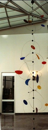 Kinetisches Raumobjekt: Farbspiralen, H�he 7,00 m, Durchm. 2,00 m